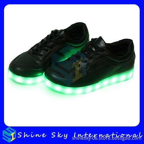 New Best-Selling Black Color Led Shoes